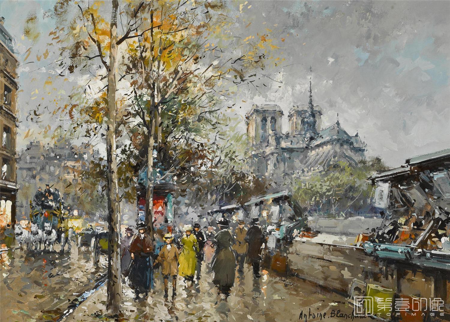 油画-安托万·布兰乍得 Antoine Blanchard作品-103